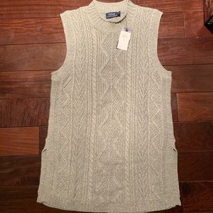 Polo Ralph Lauren sleeveless cable knit sweater